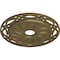 Ekena Millwork Loera Ceiling Medallion (Canopies up to 6 1/4"), 26 5/8"OD x 4 1/2"ID x 1 3/8"P, Mississippi Mud CM26LOMMF - alternate 3